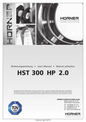 Hürner HST 300 HP 2.0 Manuel Utilisateur