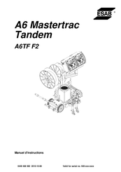 ESAB Mastertrac Tandem A6TF F2 Manuel D'instructions