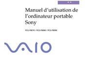 Sony VAIO PCG-F809K Manuel D'utilisation