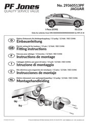 PF Jones 29360513PF Instructions De Montage