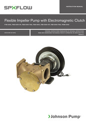 Johnson Pump SPX F8B-5000-TSS Manuel D'instructions