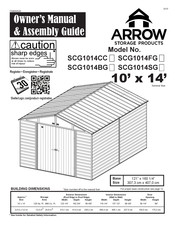 Arrow Storage Products SCG1014BG Manuel Du Propriétaire Et Guide D'assemblage