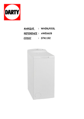 Whirlpool AWE6628 Mode D'emploi