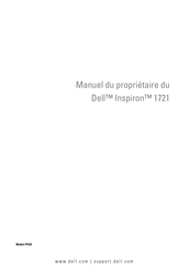 Dell Inspiron 1721 Manuel Du Propriétaire