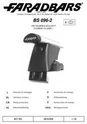 FARAD BARS BS 096-2 Instructions De Montage