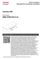 Toshiba Carrier BMS-IFBN1281U-UL Manuel D'installation