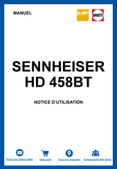 Sennheiser HD 458BT Notice D'emploi