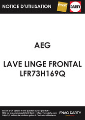 AEG LFR73H169Q Notice D'utilisation
