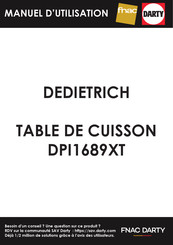 De Dietrich DPI1689XT Guide D'utilisation