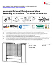 Rauch AC337.5218 Instructions De Montage