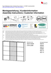 Rauch M2576 Instructions De Montage