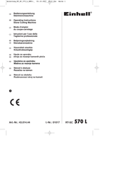 EINHELL RT-SC 570 L Mode D'emploi