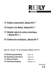 Reely ROAD Mazda RX-7 Notice D'emploi