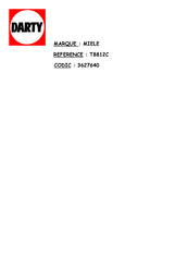 Miele T 8812 C Mode D'emploi