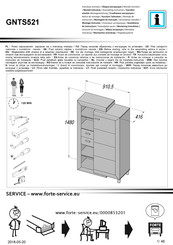 Forte GNTS521 Notice De Montage