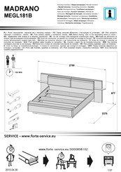 Forte MADRANO MEGL181B Notice De Montage