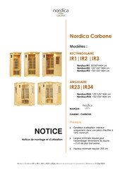 NORDICA SAUNA Carbone IR3 Notice D'utilisation Et De Montage