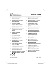 Hurricane 11015 Instructions D'origine