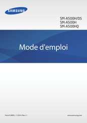 Samsung SM-A500H/DS Mode D'emploi