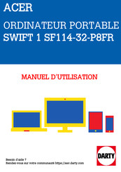 Acer SWIFT 1 SF114-32-P8FR Manuel D'utilisation