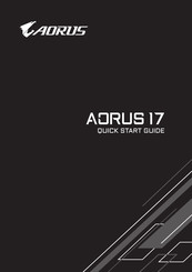 Gigabyte AORUS 17 Serie Guide De Démarrage Rapide