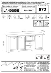 trendteam LANDSIDE 2118-872-F4 Instructions De Montage