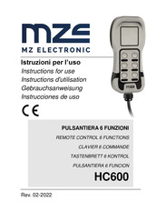 MZ electronic HC600 Instructions D'utilisation