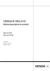 VESDA E VEU-A10 Notice Descriptive Du Produit