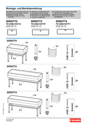 Franke SIRIUS SIRW770 Notice De Montage Et De Mise En Service