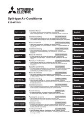 Mitsubishi Electric PXZ-4F75VG Notice D'installation