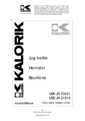 Kalorik USK JK 31514 Mode D'emploi