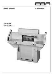 EBA EBA 551-06 Mode D'emploi