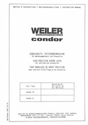 Weiler Condor Serie Notice D'instructions