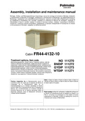 Lemeks Palmako FR44-4132-10 Assemblage, Manuel De Montage Et D'entretien