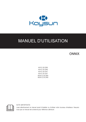 Kaysun ONNIX KAY-D 26 DR8 Manuel D'utilisation