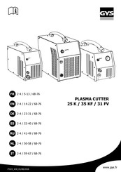 GYS PLASMA CUTTER 25 K Mode D'emploi