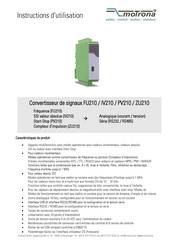 Motrona ZU210 Instructions D'utilisation