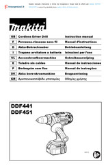 Makita DDF451RTJ Manuel D'instructions