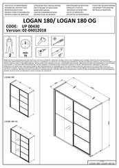 Dedeman LOGAN 180 UP 00430 Instructions D'assemblage