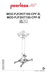 peerless-AV MOD-PJF2KIT100-CPF-B Mode D'emploi