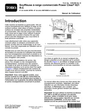 Toro Power Clear 821 R-C Manuel De L'utilisateur
