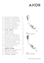 Hansgrohe AXOR 58306180 Mode D'emploi / Instructions De Montage