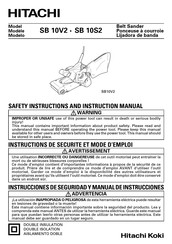 Hitachi SB 10V2 Instructions De Sécurité Et Mode D'emploi