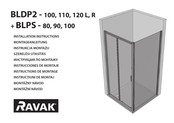 RAVAK Blix BLDP2-120 L Instructions De Montage