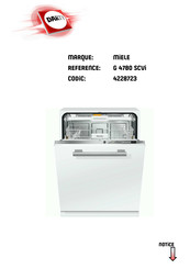 Miele G 4780 Mode D'emploi