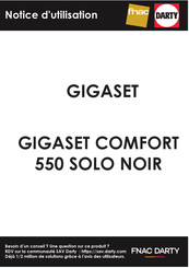 Gigaset COMFORT 550 SOLO Mode D'emploi