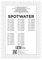 Gessi SPOTWATER 57251 Manuel D'installation