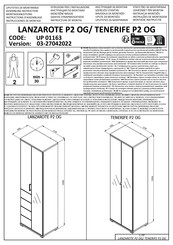 INOSIGN LANZAROTE P2 OG UP 01163 Instructions D'assemblage