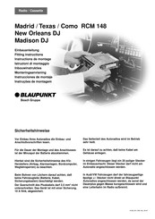 Bosch Blaupunkt Texas Instructions De Montage