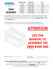 DOREL Living DL7891G-1 Instructions De Montage